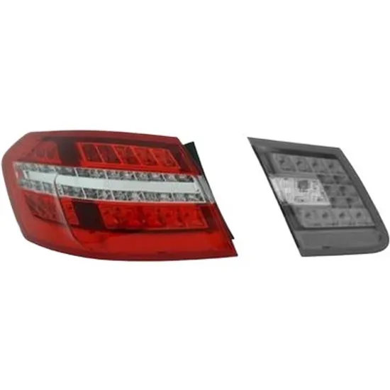 Lampa stop spate stanga MERCEDES E-CLASS W212 2009->2015 perioada 2011 2012 2013 2014 2015 pana la an de fabricatie 2014, cu LED, semnal transparent, pentru vehicule cu lumini xenon, cu reglaj distanta iluminare automat, adaptiv, pentru cod oe 2129066801 exterior, pentru Avantgarde,