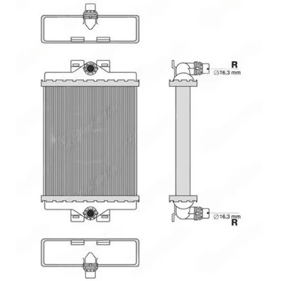Radiator Motor BMW 3 F30 2011->2018 Radiator suplimentar benzina diesel (185x156x26) Perioada 2014 2015 2016 2017 2018