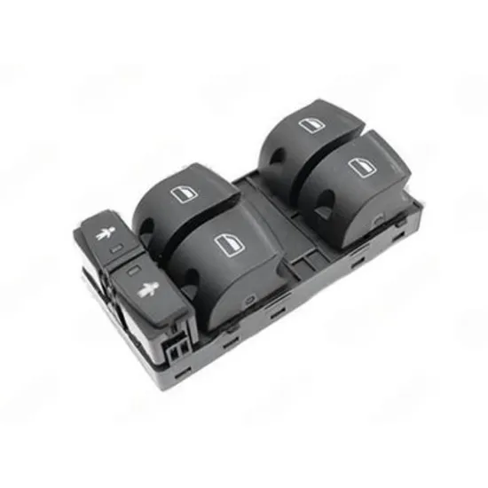 Butoane usa AUDI A6 C6 2004->2011 Panou butoane usa fata pentru 4 usi (10pin) (cu protectie copil) STANGA Perioada 2004 2005 2006 2007 2008