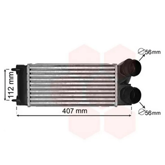 Intercooler DS DS4 2011->2015 Radiator intercooler 1,6->2016V VTI THP 300x150x80 Perioada 2011 2012 2013 2014 2015 2016 2017 2018 2019