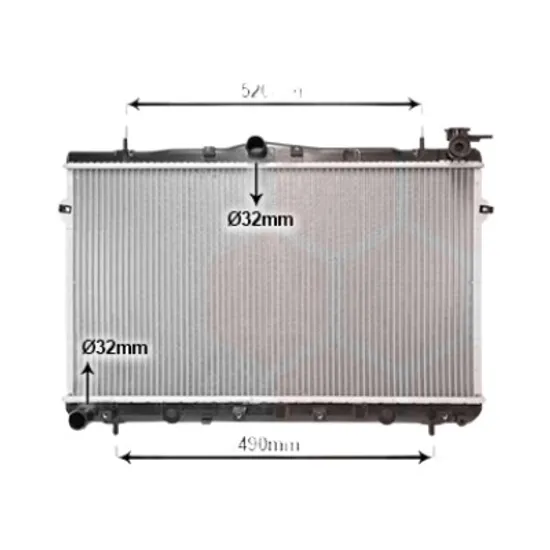 Radiator apa HYUNDAI COUPE 2001->2008 pentru 2.0 16V, perioada 2001 2002