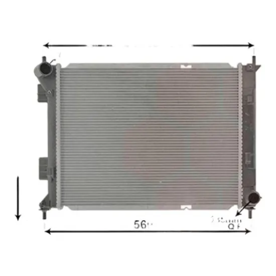 Radiator apa HYUNDAI ix20 2010-> pentru 1.4 CRDi, perioada 2010 2011 2012 2013 2014 2015 2016