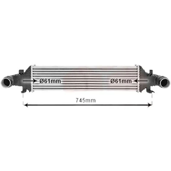 Intercooler MERCEDES C-CLASS W204 2007->2014, C-CLASS Coupe C204 2011-> pentru C 250 CDI , perioada 2008 2009 2010 2011 2012 2013 2014 2015 2016