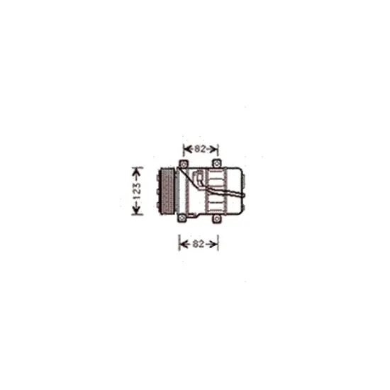 Compresor aer conditionat VOLVO S60 1 2000->2010 2.5 T 154KW 210CP , pentru motor B 5254 T2 perioada 2003 2004 2005 2006 2007 2008 2009 2010