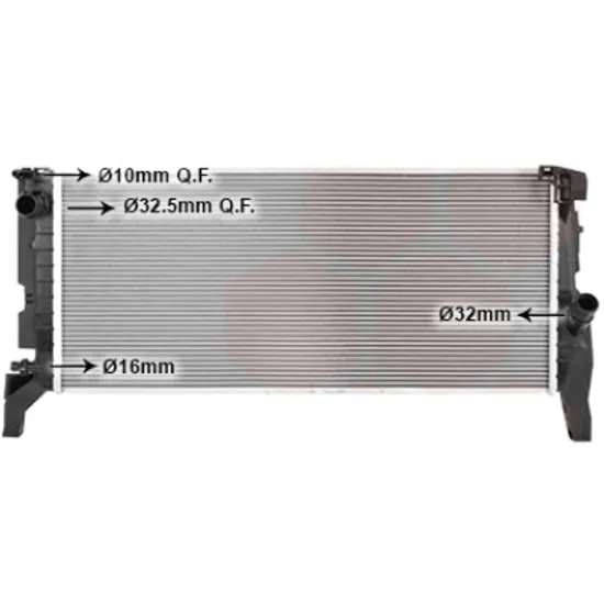 Radiator apa BMW 2 Gran Tourer F46 2014-> 220 i 120KW 163CP , pentru motor B48 A20 A perioada 2015 2016,2017,2018,2019 2020