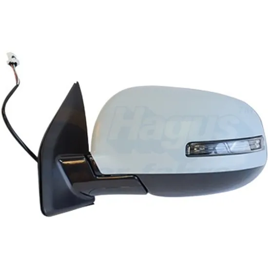 Oglinda exterioara stanga MITSUBISHI OUTLANDER 2 2006->2012 perioada 2006 2007 2008 2009 2010 2011 2012 , cu semnal, pentru pini 9, cu incalzire, rabatare electrica, prevopsit grund,