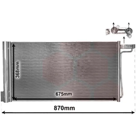 Radiator aer conditionat CITROEN C3 Pluriel 2003-> 1.4 HDi 50KW 68CP , pentru motor 8HX (DV4TD) perioada 2004 2005,2006,2007,2008 2009