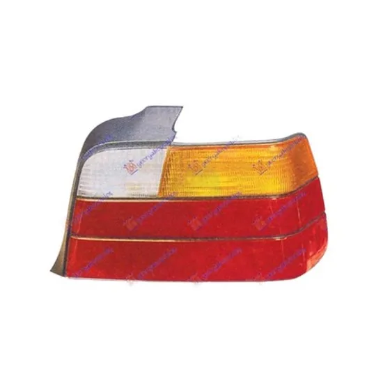 Stop Spate BMW 3 E36 1990->1998 Lampa spate dreapta, rosu/galben, fara Check-control, ptr Coupe/Cabrio, 92->2000 Perioada 1990 1991 1992 1993 1994 1995 1996 1997 1998