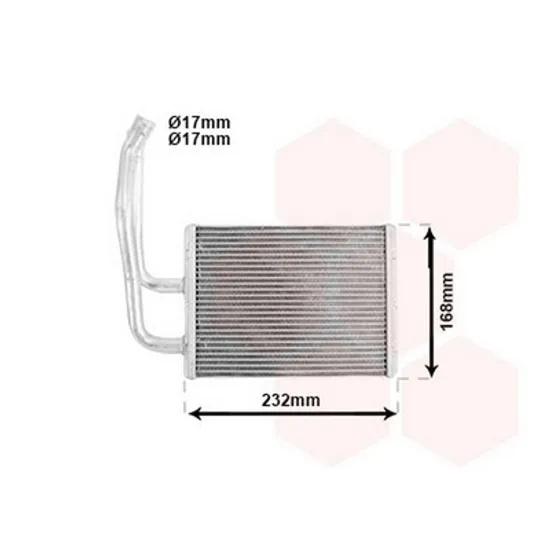 Radiator Incalzire MAZDA 6 GG 2002->2008 Calorifer (BR) (205x165x16) Perioada 2002 2003 2004 2005 2006 2007