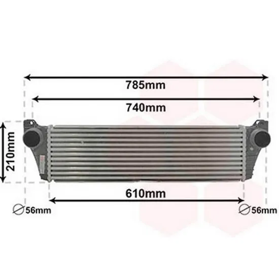 Intercooler MERCEDES VITO W639 2003-> Radiator intercooler 2.0-2.2 CDi (610x170x64) 2010-> Perioada 2010 2011 2012 2013 2014 2015
