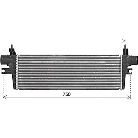 Intercooler TOYOTA HILUX 8 2015-> pentru 2.8 D 4WD, 2.8 SR, SRV, SRX, STD 4WD , perioada 2015 2016 2017 2018 2019 2020