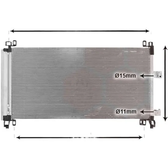 Radiator aer conditionat AUDI A8 4E2; 4E8 2002->2010 pentru 4.2 FSI quattro, perioada 2006 2007 2008 2009 2010