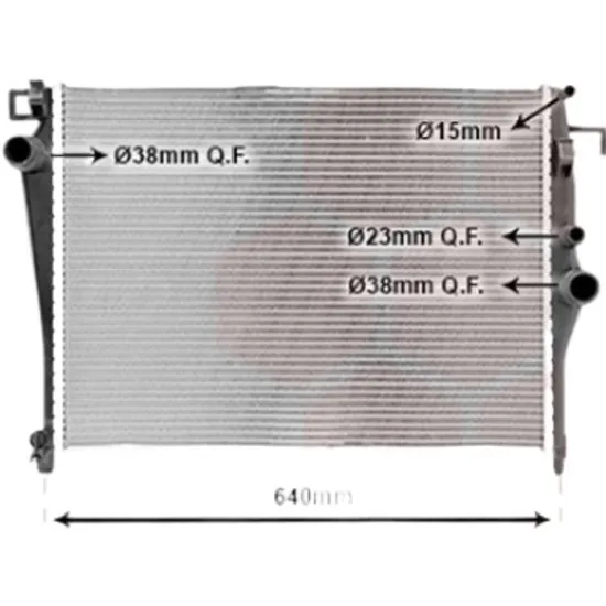 Radiator apa MERCEDES C-CLASS W205 2013-> pentru C 180 BlueTEC / d, perioada 2014 2015 2016 2017 2018