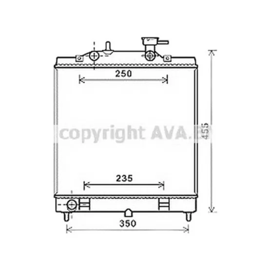 Radiator Motor KIA PICANTO 2011->2017 Radiator apa pentru 1,1 CRDi (35,5x39,5) Perioada 2004 2005 2006 2007 2008 2009 2010