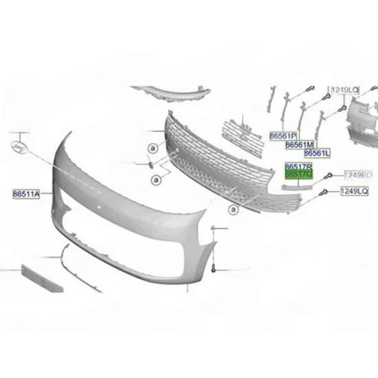 Suport Bara fata HYUNDAI STARIA 2025-> Suport Bara fata lateral plastic (O) STANGA Perioada 2025
