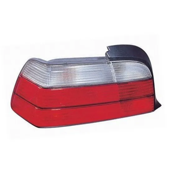 Stop Spate BMW 3 E36 1990->1998 Lampa spate stanga, rosu/alb, cu soclu si bec, cu lampa ceata, cu 7 contacte, ptr Coupe/Cabriolet, 92->2000 Perioada 1990 1991 1992 1993 1994 1995 1996 1997 1998
