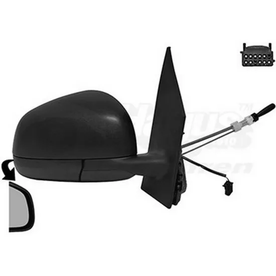 Oglinda SMART FORTWO cupe 453 2014-> Oglinda exterioara cabluri cu senzor dreapta Perioada 2014 2015 2016 2017 2018 2019 2020
