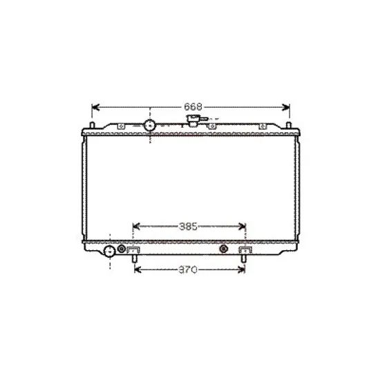Radiator apa NISSAN PRIMERA P12 2002->2008 pentru 2.0, perioada 2002 2003 2004 2005 2006 2007 2008