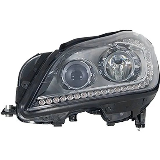 Far stanga MERCEDES CLS C218 2011->2017 perioada 2011 2012 2013 2014 cu motor reglaj, fara unitate de control Xenon, Bi-Xenon, cu reglaj distanta iluminare automat, cu daylight, cu bec D1S tub descarcare gaze