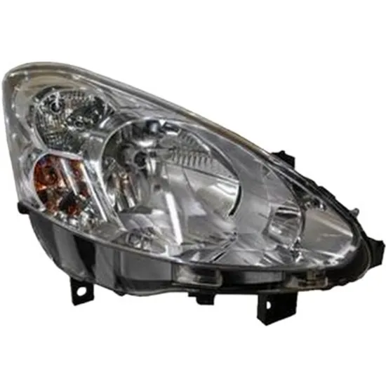 Far dreapta PEUGEOT PARTNER 2008->2018 perioada 2010 2011 2012 2013 2014 2015 de la an de fabricatie 03/2012, pana la an de fabricatie 2015, cu motor reglaj, semnal transparent, cu reglaj electric, cu bec H4