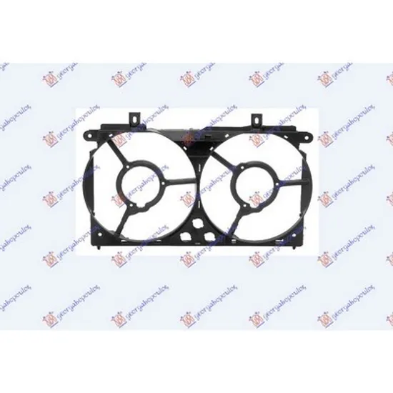 Suport Ventilator PEUGEOT 106 2 1996->2002 Suport electroventilator radiator dublu benzina-DIESEL, Perioada 1996 1997 1998 1999 2000 2001 2002