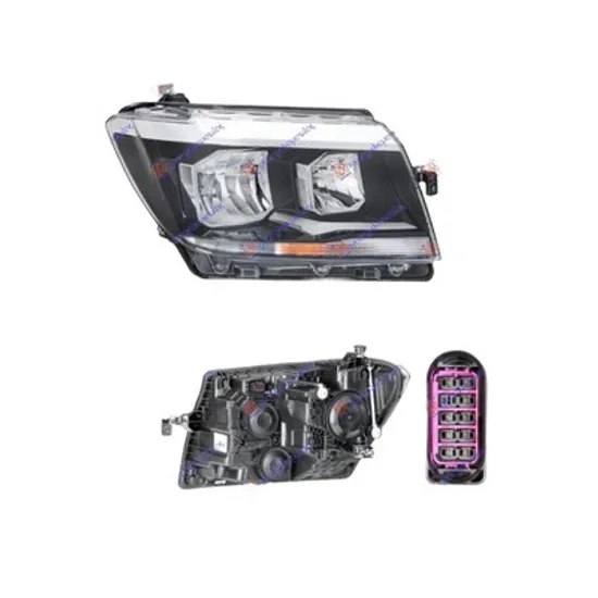 Faruri VW CRAFTER 2 2016-> Far reglaj electric (H7/H15) (HELLA) dreapta Perioada 2017 2018 2019 2020 2021 2022 2023