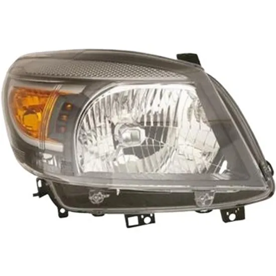 Far dreapta FORD RANGER 2005->2012 perioada 2006 2007 2008 2009 2010 2011 2012 de la an de fabricatie 2009, fara motor reglaj, semnal galben, cu reglaj electric, cu bec H4
