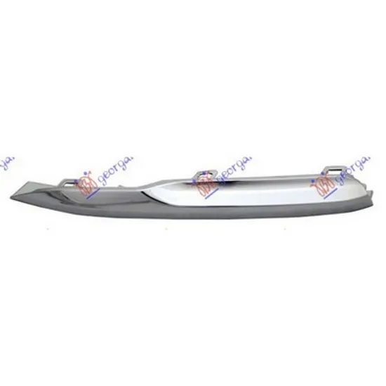 Ornament Grila BMW 3 F30 2011->2018 Bandou grila bara fata cromat LUXURY stanga 2014-> Perioada 2014 2015 2016 2017 2018