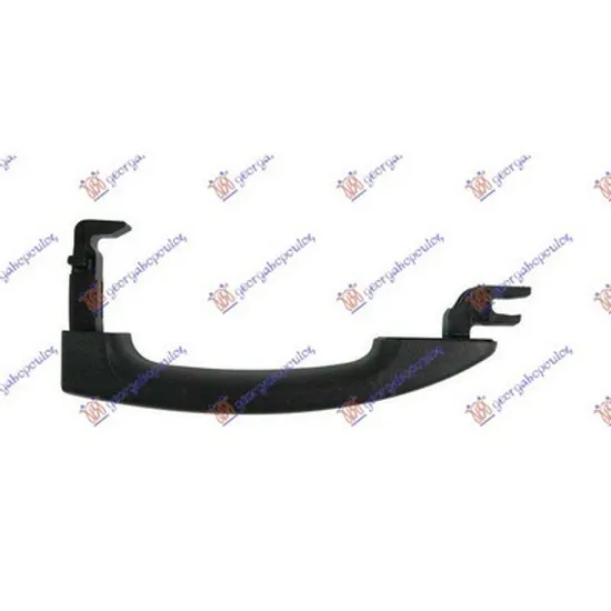 Maner Usa FORD RANGER 2011-> Maner usa fata exterior pentru vopsit dreapta, Perioada 2011 2012 2013 2014 2015 2016 2017 2018