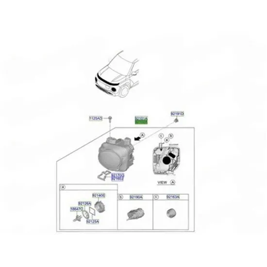Faruri HYUNDAI INSTER 2024-> Far (O) DREAPTA Perioada 2024 2025