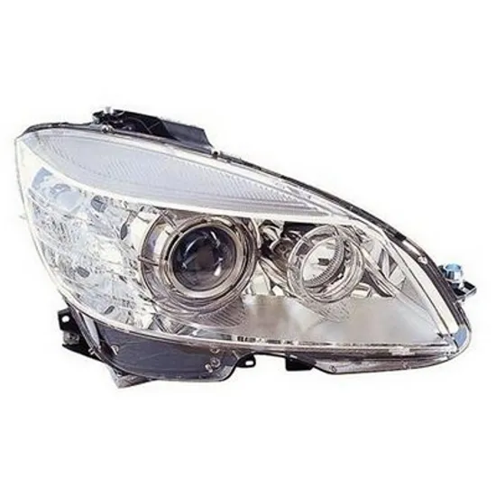 Far dreapta MERCEDES CLC-CLASS CL203 2008->2011 perioada 2008 2009 2010 2011 , fara motor reglaj, fara unitate de control Xenon, semnal transparent, pentru vehicule cu lumini xenon, cu reglaj distanta iluminare automat, cu bec D1S/H7