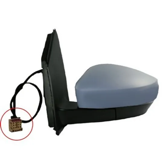 Oglinda VW POLO 6R1 2009->2020 Oglinda exterioara reglaj electric cu incalzire cu semnal cu mufa patrata stanga Perioada 2009 2010 2011 2012 2013 2014 2015 2016 2017