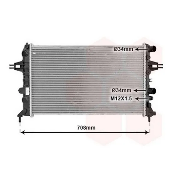 Radiator Motor OPEL ZAFIRA A 1999->2005 Radiator apa pentru 1 6CC 16V cu aer conditionat 60X37 Perioada 1999 2000 2001 2002 2003 2004 2005