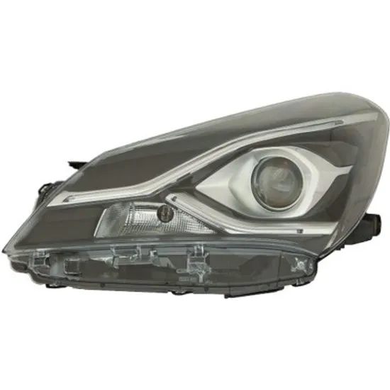 Far stanga TOYOTA YARIS 2013->2020 perioada 2013 2014 2015 2016 2017 2018 , de la an de fabricatie 2017, cu daylight, reglaj electric, cu bec HIR2, cu bec LED, cu bec WY21W