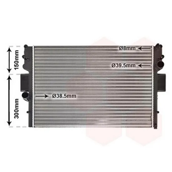 Radiator Motor IVECO DAILY 4 2006->2012 Radiator apa pentru 2,8D - TDi cu aer conditionat (65x45x37) Perioada 2006 2007 2008 2009 2010 2011