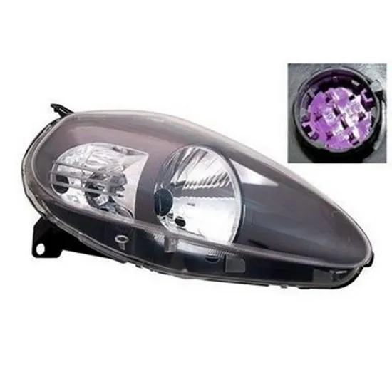 Faruri FIAT GRANDE PUNTO 199 2005-> Far reglaj electric original gri 2008-> si SPORTI dreapta Perioada 2008 2009 2010 2011 2012