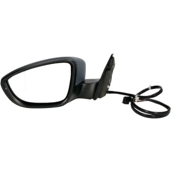 Oglinda exterioara stanga VW PASSAT B7 2010->2014 perioada 2010 2011 2012 2013 2014 pana la an de fabricatie 07/2013, cu semnal, inaltime cm 37,8, latime cm 15,5, lungime cm 24,8, reglaj electric, cu incalzire, prevopsit grund,