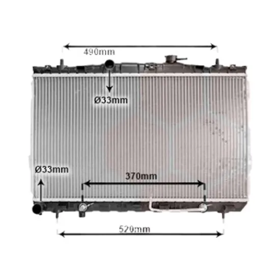 Radiator apa HYUNDAI ELANTRA 2000->2006 1.6 66KW 90CP , pentru motor perioada 2000 2001,2002,2003,2004,2005 2006