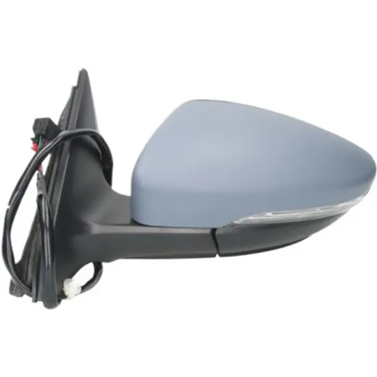 Oglinda exterioara stanga VW PASSAT CC 2008->2012 perioada 2008 2009 2010 2011 2012 , cu semnal, inaltime cm 38, latime cm 15, lungime cm 25, reglaj electric, cu incalzire, rabatare electrica, prevopsit grund,