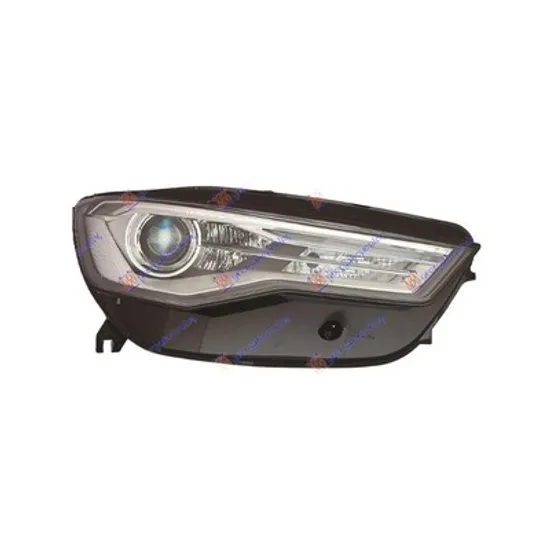 Far dreapta AUDI A6 C7 2010->2018 perioada 2010 2011 2012 2013 2014 2015 de la an de fabricatie 09/2014, cu motor reglaj, fara unitate de control Xenon, cu xenon, cu reglaj distanta iluminare automat, cu daylight, cu bec D5S, cu bec H7