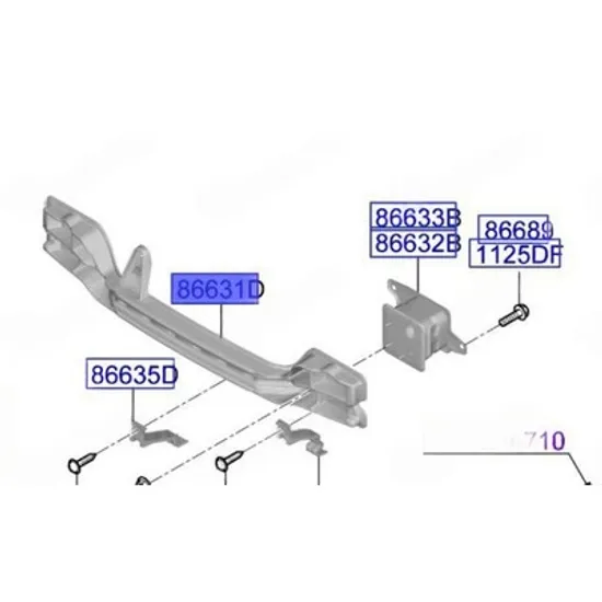 Armatura Bara spate KIA EV9 2023-> Armatura Bara spate (GT-LINE) (O) Perioada 2023 2024 2025