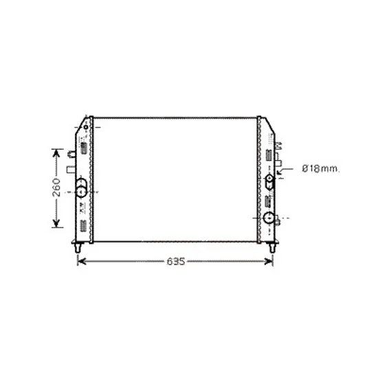 Radiator apa MAZDA MX-5 2005->2014 pentru 1.8, perioada 2005 2006 2007 2008 2009 2010 2011 2012 2013 2014
