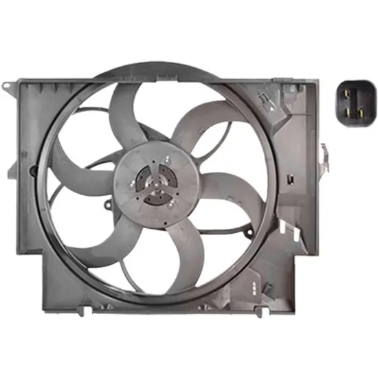 Ventilator motor BMW 1 Cabriolet E88 2007->2013 120 d 120KW 163CP , pentru motor N47 D20 A, N47 D20 C perioada 2008 2009 2010 2011 2012 2013