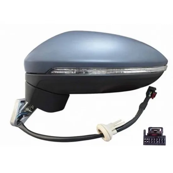 Oglinda VW TOURAN 2010->2016 Oglinda exterioara electrica cu incalzire pentru vopsit cu semnal stanga Perioada 2015 2016 2017 2018 2019 2020 2021