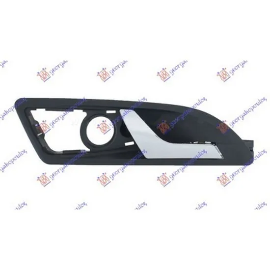 Maner Usa SKODA YETI 2009->2017 Maner usa fata interior cromat/negru dreapta Perioada 2009 2010 2011 2012 2013 2014 2015 2016 2017