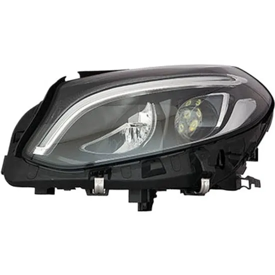 Far stanga MERCEDES B-CLASS W246 2011->2018 perioada 2011 2012 2013 2014 2015 2016 2017 2018 de la an de fabricatie 10/2014, fara motor reglaj, fara unitate control pentru reglaj nivel automat, cu reglaj distanta iluminare automat, cu bec LED