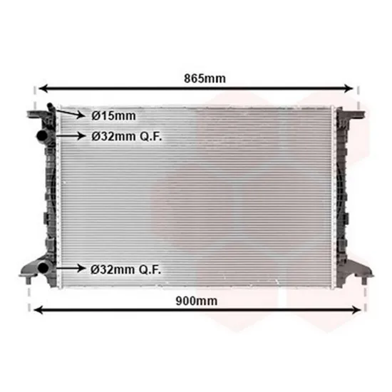Radiator Motor AUDI A5 F53, F5P 2016-> Radiator apa 1.4 TFSi benzina - 2.0 TDi diesel (720x480x16) Perioada 2016 2017 2018 2019 2020 2021 2022