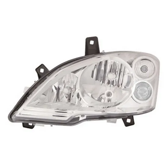 Far stanga MERCEDES VITO W639 2003-> perioada 2010 2011 2012 2013 2014 2015 cu motor reglaj, semnal transparent, cu reglaj electric, cu lumina de zi, cu bec H7/H7/H7