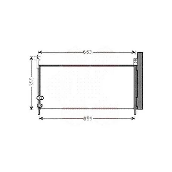 Radiator aer conditionat AUDI A3 Sportback 8PA 2004->2013 1.9 TDI 77KW 105CP , pentru motor BKC, BLS, BXE perioada 2004 2005,2006,2007,2008,2009 2010