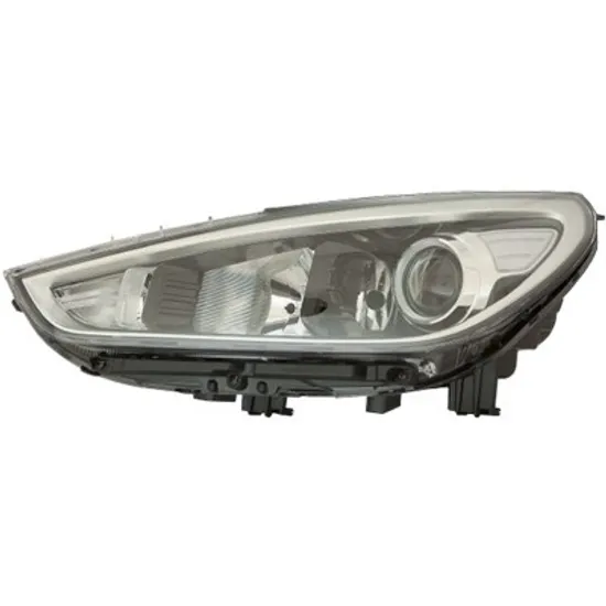 Far dreapta HYUNDAI i30 2017->, i30 FASTBACK 2017-> perioada 2017 2018 2019 2020 2021 2022 cu motor reglaj, reglaj electric, cu bec H7/H7/H7, cu bec PY21W